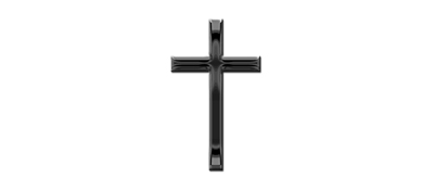 DNSEMP-L-510-BK-WT Black Single Cross White